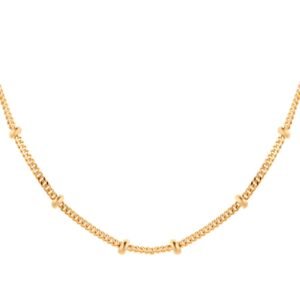 9ct Yellow Gold Beaded Chain
