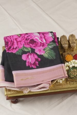 digi kala kalamkari ( black,baby pink,jamun maroon)