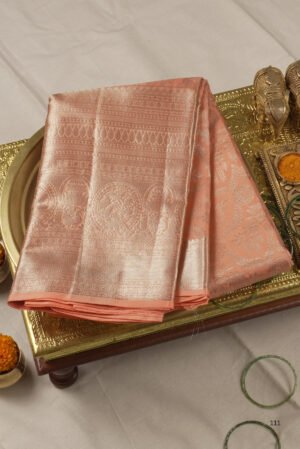 Rajanigandha Silks-Blush Peach