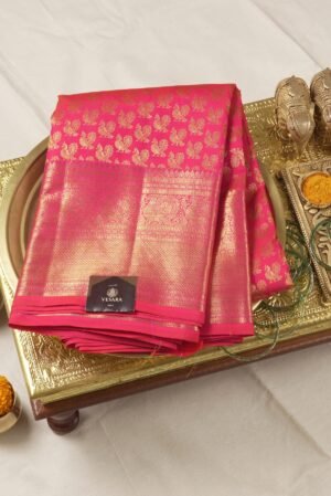 Suvarnarekha Kanjivaram Pattu – Blush Pink