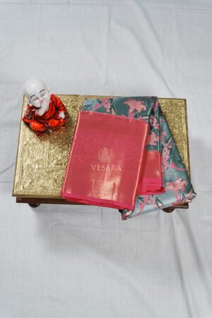 Classic Gold Tissue - Silver Grey and Pink