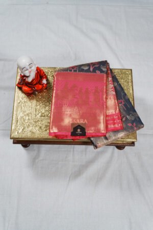 Classic gold tissue - Grey and Rani Pink