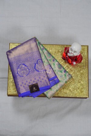 Classic gold tissue - Silver Grey Tissue and Blue