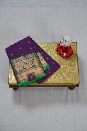 Temple Boarder Gadwal - Royal Purple
