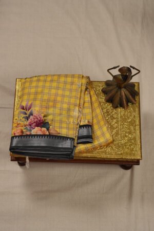 DigiKala Kalamkari – Golden Yellow & Black