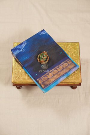 DigiKala Kalamkari - Royal Blue & Navy Blue