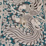 Cotton Kalamkari – Blue Elephant - Thumbnail Image 2