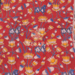 Cotton Kalamkari – Lotus Vine with Cow - Thumbnail Image 4