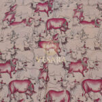 Cotton Kalamkari - Pichwai Style Cow - Thumbnail Image 5