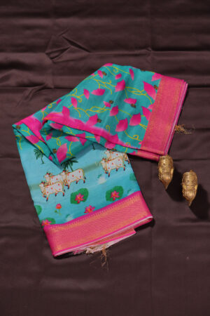 Kalamkari-–-Aqua-Blue-Pichwai-4-1-300x450 Cart