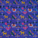 DigiKala Kalamkari – Blue Jamdani - Thumbnail Image 4