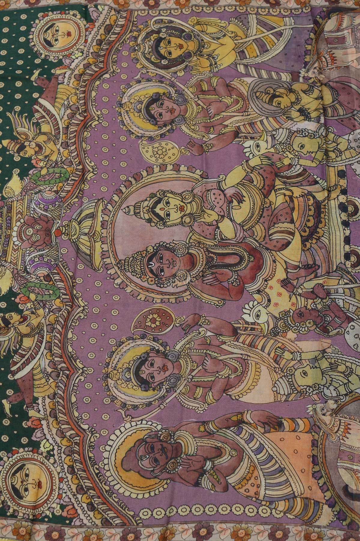 Cotton Kalamkari – Emerald Green - Image 4