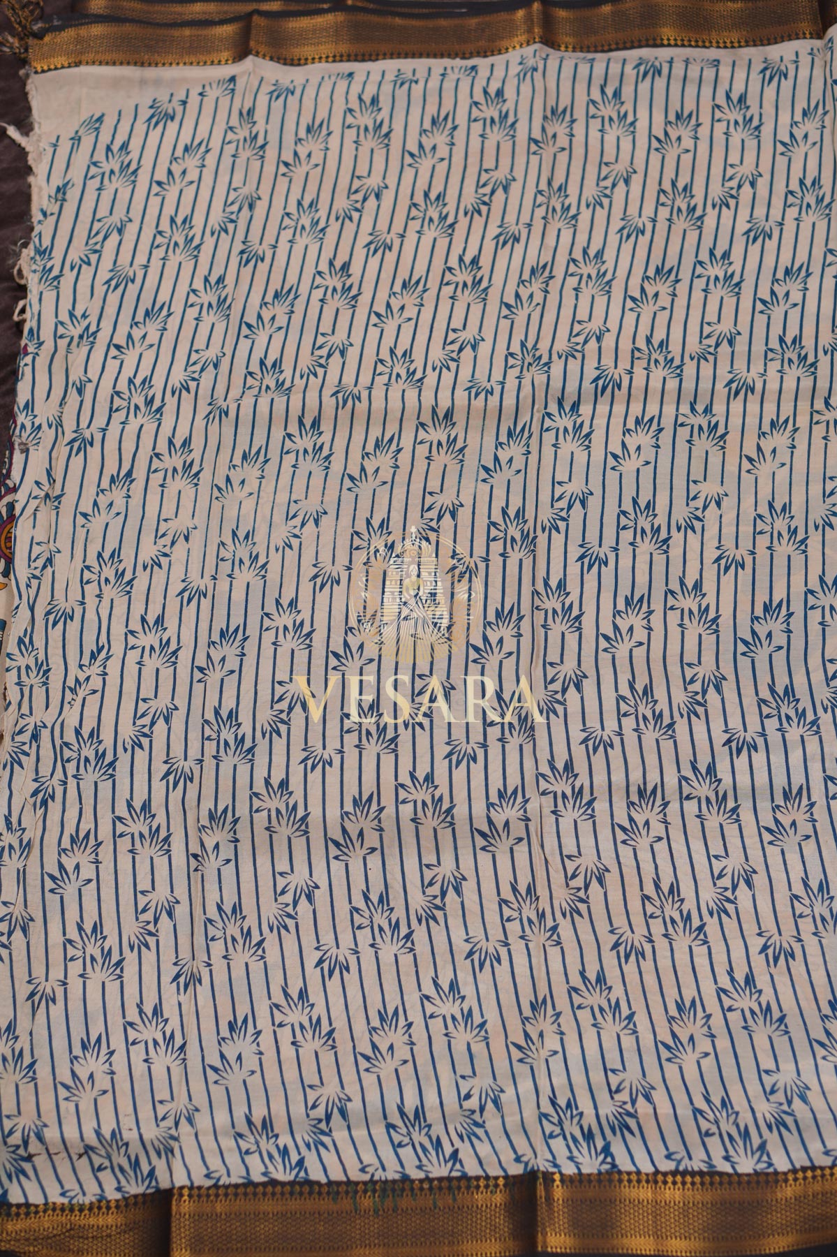 Viscose Kalamkari – Ivory Handcrafted Art - Image 5