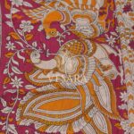 Viscose Kalamkari – Charcoal Black - Thumbnail Image 4