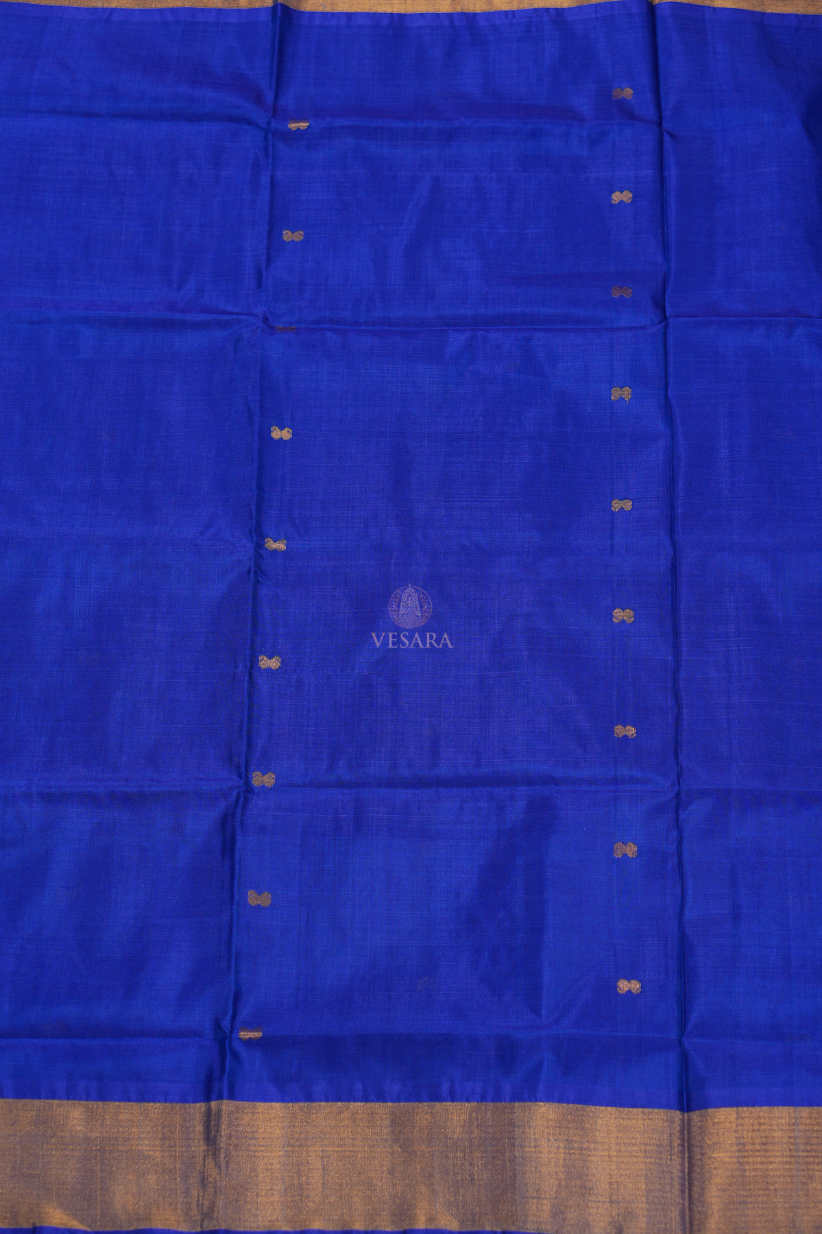 Mangalagiri Silk cotton – Royal Blue - Image 4