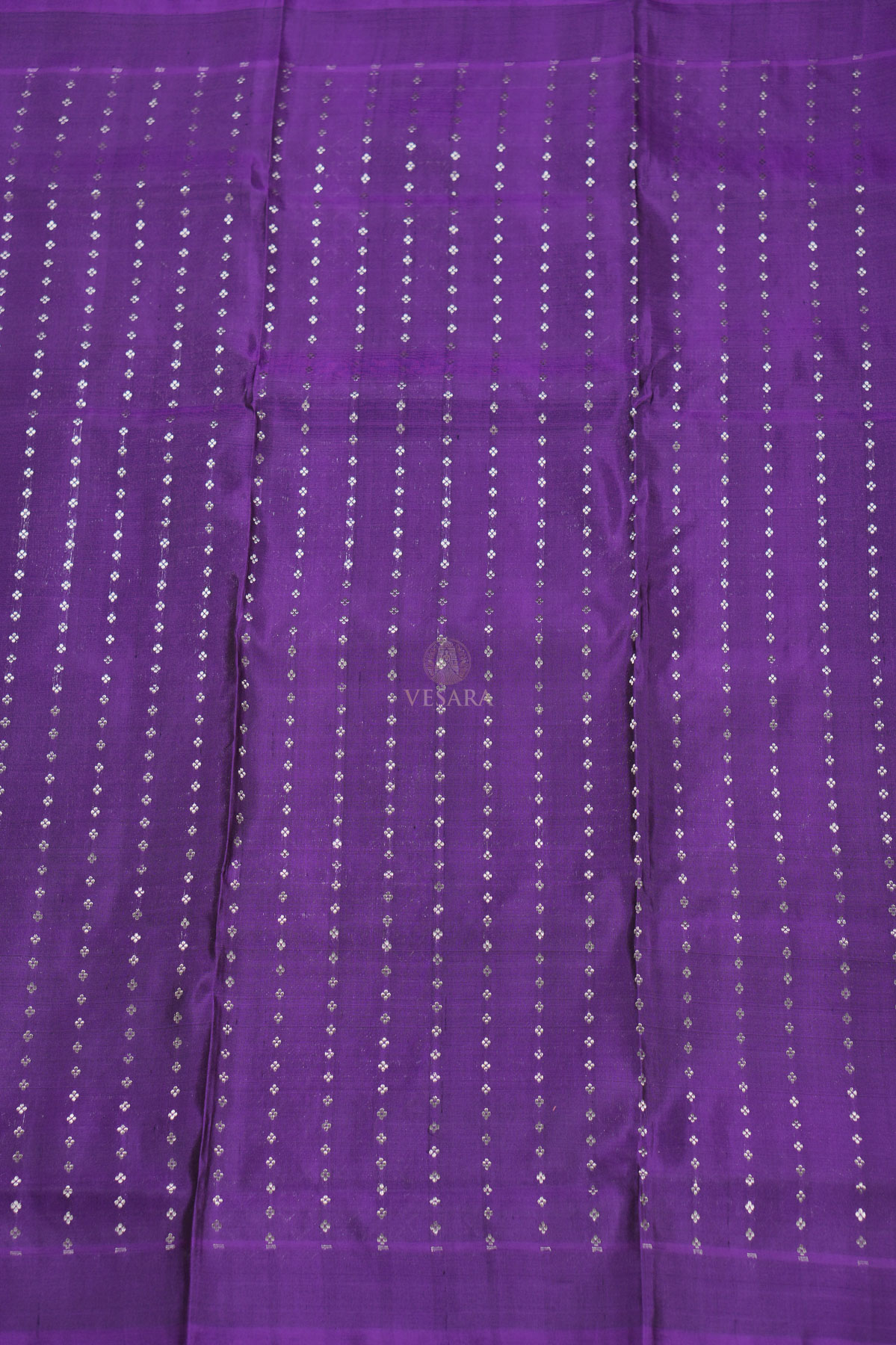 Shweta Silver boarder less – Royal Purple - Image 5