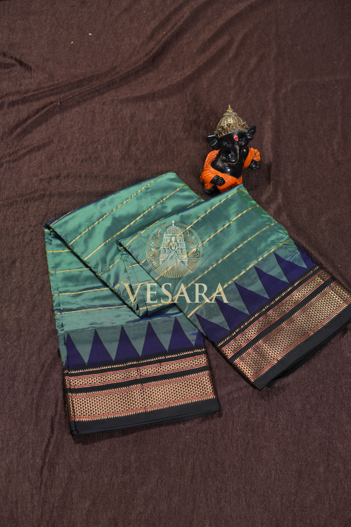 Ilkal Stripes  Rama Green - Image 1